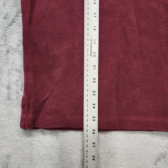 Vintage Polo Ralph Lauren Mens M Sweatshirt Burgundy Red Blue Pony Quarter Zip - Picture 10 of 11